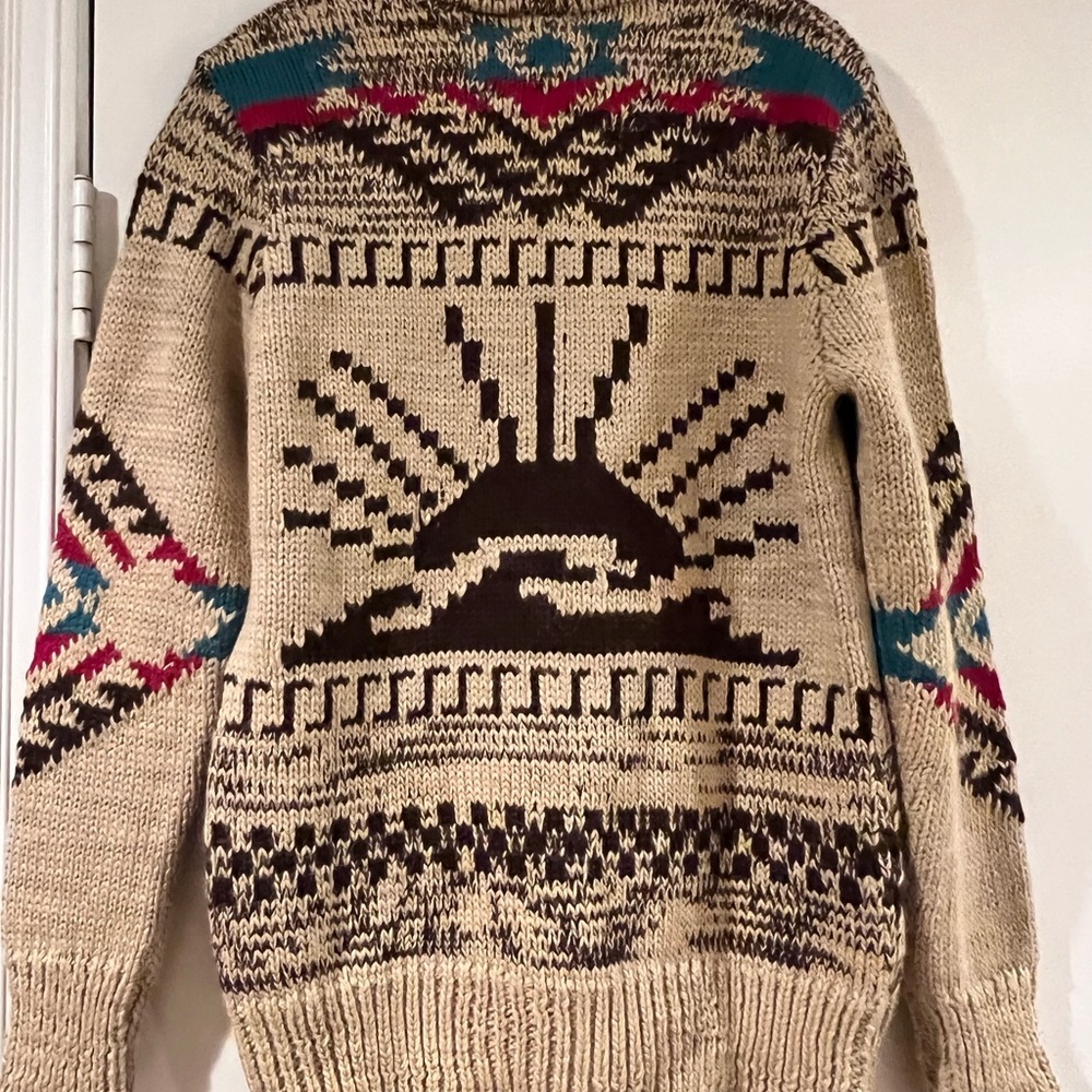 Faherty Sun & Wave Cowichan Sweater